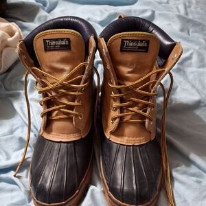 3M Thinsulate Men's Tan and Black Rain Boots